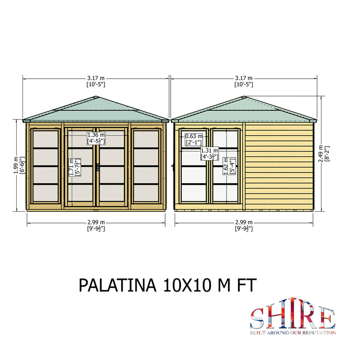 Palatina Summerhouse Shiplap - 10' x 10'