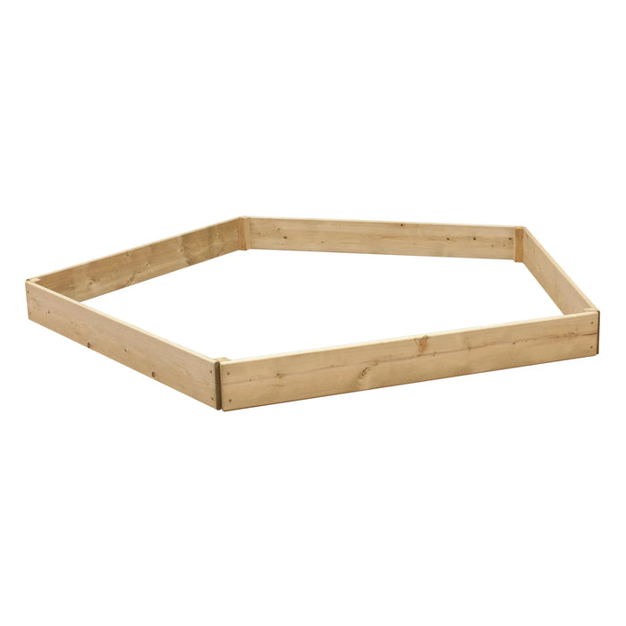 Pentagonal Raised Bed 15 cm High, 120cm each side - Chestnut Mill