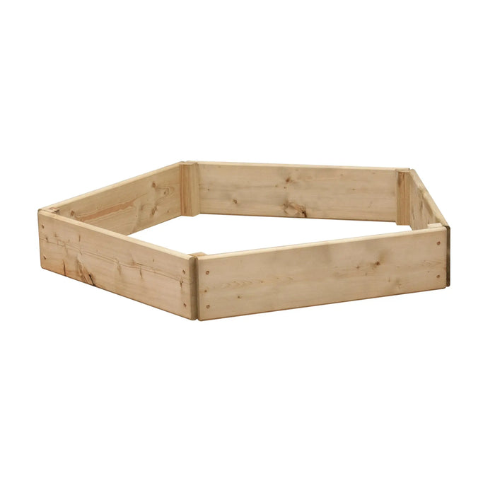Pentagonal Raised Bed 15 cm High, 60cm each side - Chestnut Mill