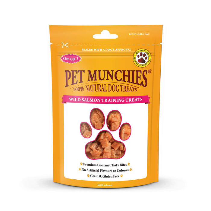 Pet Munchies Wild Salmon Training Treats 8 x 50g - Chestnut Mill