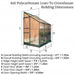 Polycarbonate Lean-To Greenhouse 4' x 6' - Chestnut Mill