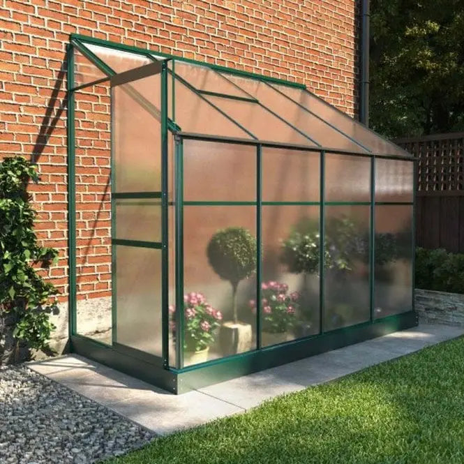 Polycarbonate Lean-To Greenhouse 4' x 8' - Chestnut Mill