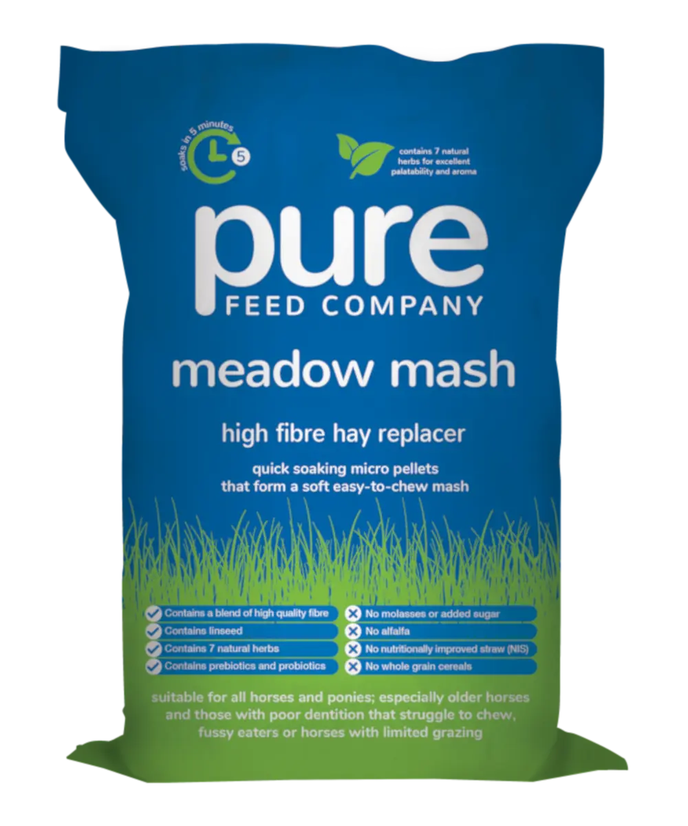 Pure Feed Meadow Mash 15kg high-fibre hay replacer