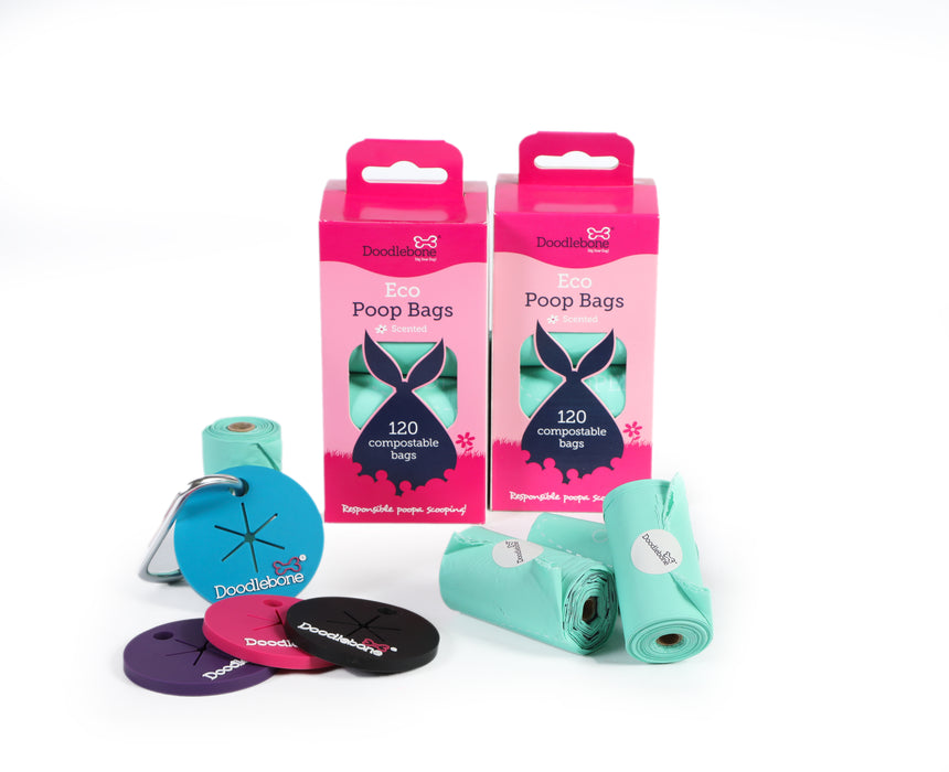 Doodlebone Pick N Clip Dog Poo Bag Holder - Various Colours