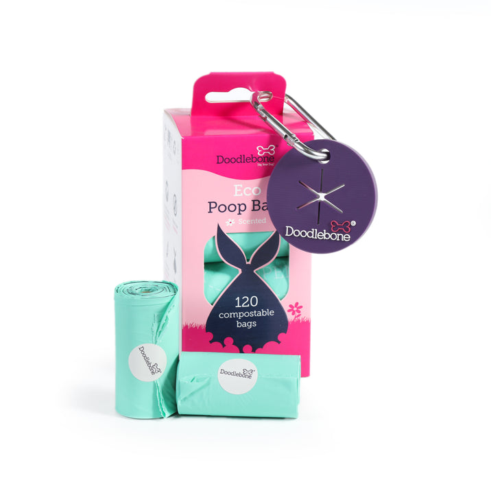 Doodlebone Pick N Clip Dog Poo Bag Holder - Various Colours