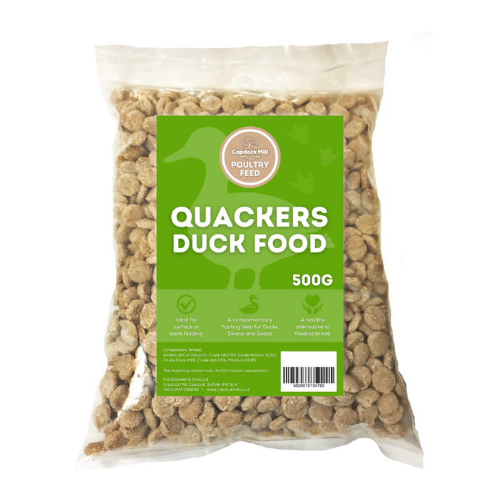 Copdock Mill Quackers Floating Duck, Goose & Swan Food 500g - product image 2