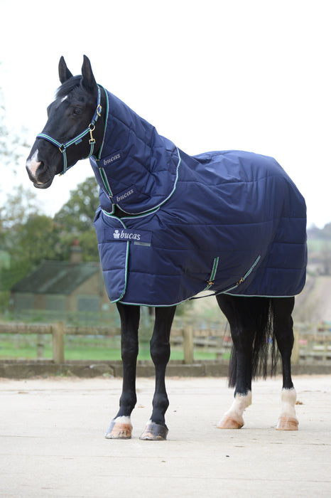 BUCAS RIDING RUG -  Navy/Silver