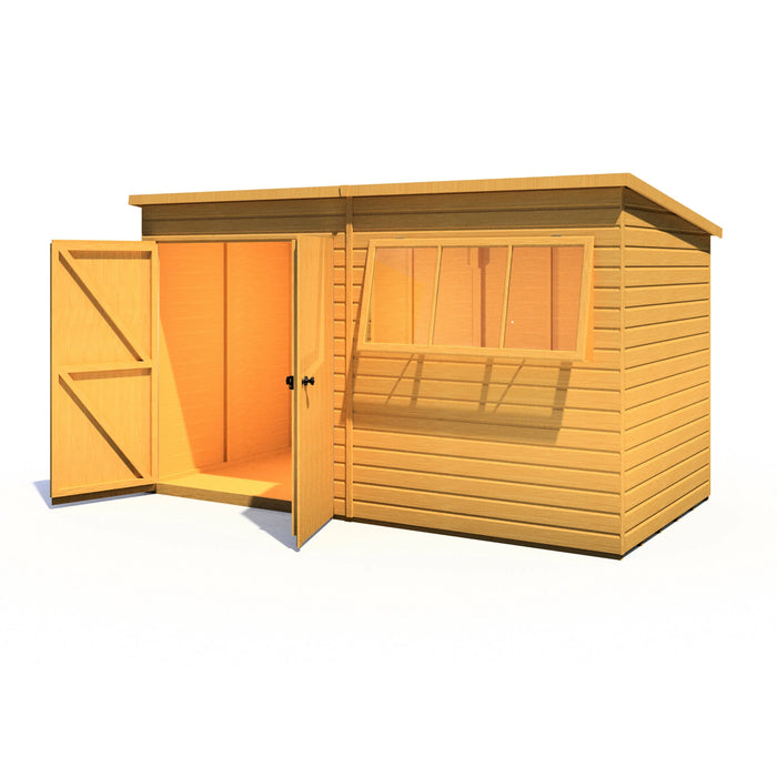Ranger 12'x6' Double Door Shiplap Shed - Chestnut Mill