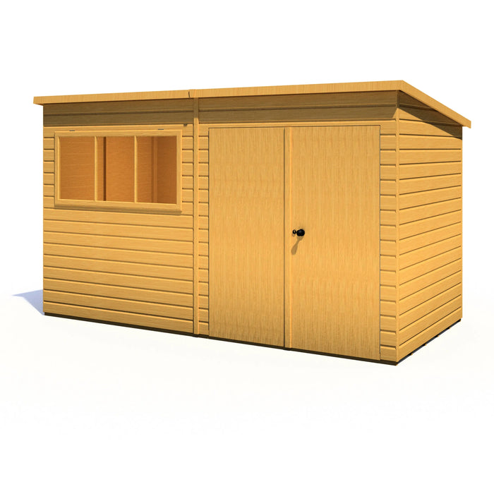 Ranger 12'x6' Double Door Shiplap Shed - Chestnut Mill