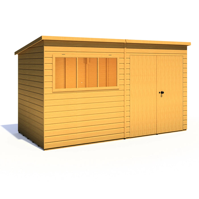 Ranger 12'x6' Double Door Shiplap Shed - Chestnut Mill