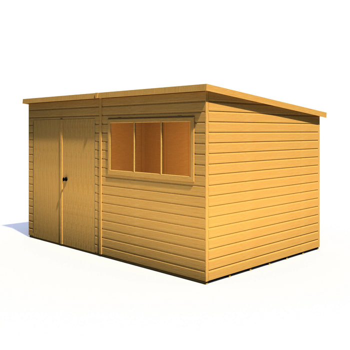 Ranger 12'x8' Double Door Shiplap Shed - Chestnut Mill