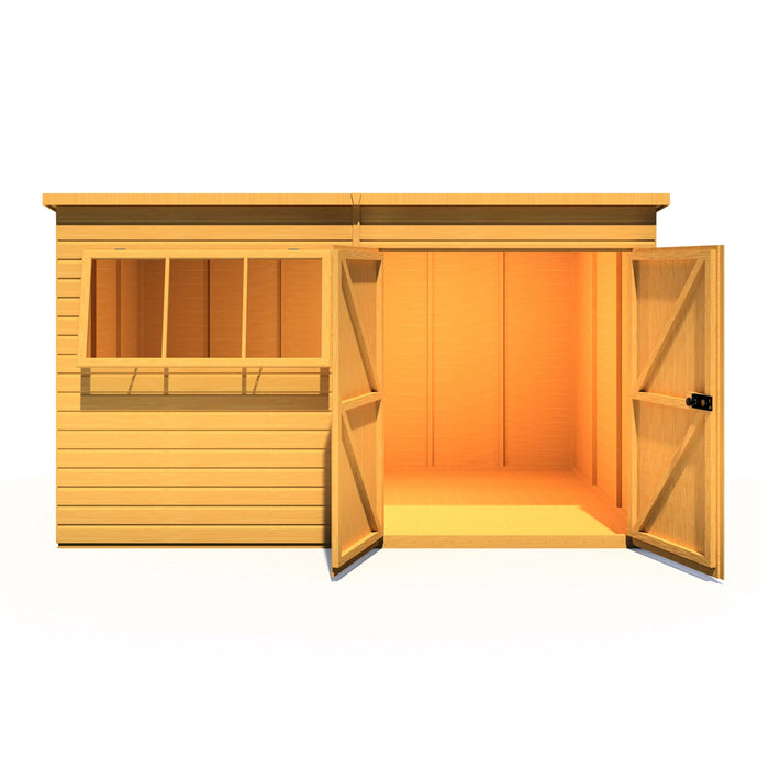 Ranger 12'x8' Double Door Shiplap Shed - Chestnut Mill