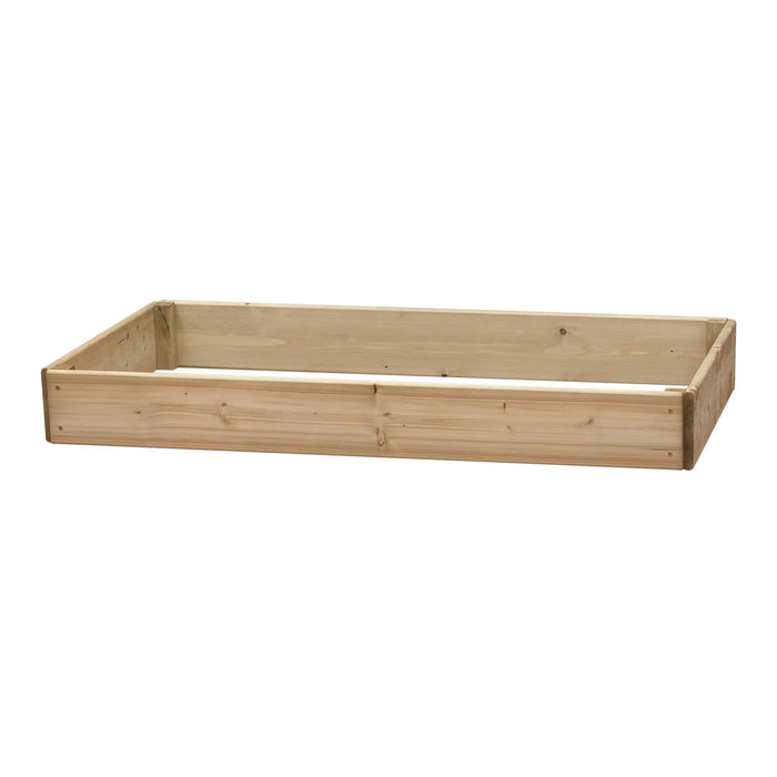 Rectangular Raised Bed 15 cm High, 60 x 120cm - Chestnut Mill