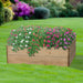 Rectangular Raised Bed 30 cm High, 60 x 90cm - Chestnut Mill
