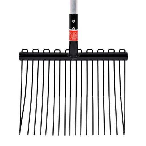 Red Gorilla Shavings Fork close-set tine head