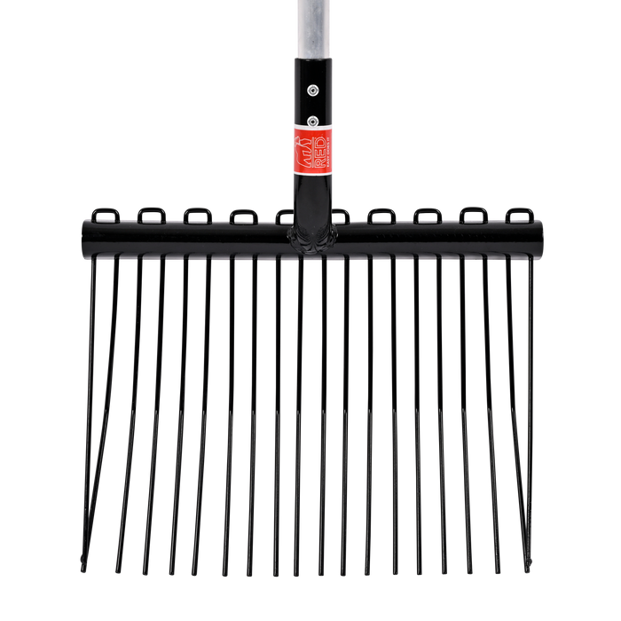 Red Gorilla Shavings Fork close-set tine head