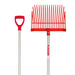 Red Gorilla Shavings Fork D-Handle - Red - Medium Red Gorilla
