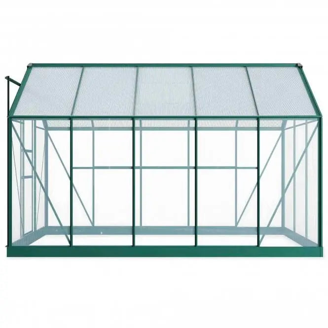 Rosette Hobby Aluminium Polycarbonate Greenhouse - 6' x 10' - Chestnut Mill