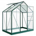 Rosette Hobby Aluminium Polycarbonate Greenhouse - 6' x 4' - Chestnut Mill