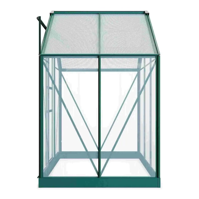 Rosette Hobby Aluminium Polycarbonate Greenhouse - 6' x 4' - Chestnut Mill