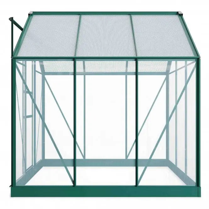 Rosette Hobby Aluminium Polycarbonate Greenhouse - 6' x 6' - Chestnut Mill