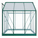 Rosette Hobby Aluminium Polycarbonate Greenhouse - 6' x 6' - Chestnut Mill
