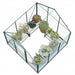 Rosette Hobby Aluminium Polycarbonate Greenhouse - 6' x 6' - Chestnut Mill