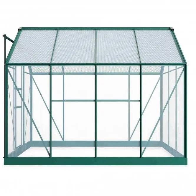 Rosette Hobby Aluminium Polycarbonate Greenhouse - 6' x 8' - Chestnut Mill
