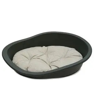 Rosewood Sonny Plastic Dog Bed Graphite Various Sizes — Chestnut