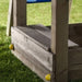 Rumble Ridge Rock Wall Climbing Frame with Single Swing and Slide - Chestnut Mill