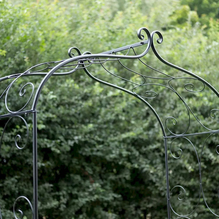 SCROLL GARDEN ARCH - BLACK Ascalon