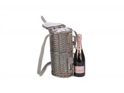 SINGLE BOTTLE & 2 CARTRIDGE GLASS CARRIER with SHOULDER STRAP - Chestnut Mill
