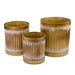 SMALL DOLLY PLANTERS - SET OF 3 - GOLD Ascalon