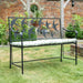SWALLOW BACK Garden Bench - BLACK Ascalon