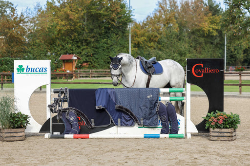Bucas Show-Line Dressage Saddle Pad – Navy / Grey