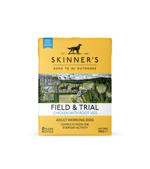 Skinner's Field & Trial Grain-Free Adult Chicken Wet Dog Food – 18 x 390g