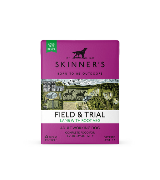Skinner's Field & Trial Grain-Free Adult Lamb Wet Dog Food – 18 x 390g