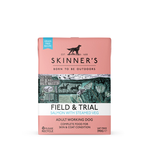 Skinner's Field & Trial Grain-Free Adult Salmon Wet Dog Food – 18 x 390g