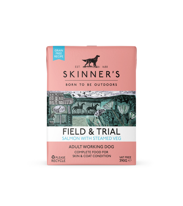 Skinner's Field & Trial Grain-Free Adult Salmon Wet Dog Food – 18 x 390g