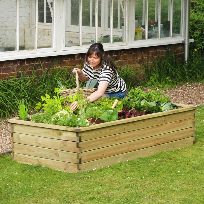 SLEEPER RAISED BED WIDE 45cm HIGH - 1.80m x 0.90m x 0.45m - SUMMER SPECIAL OFFER - 10% OFF