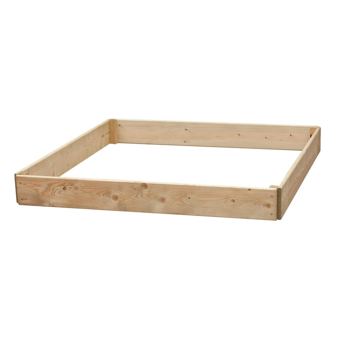 Square Raised Bed 15 cm High, 120 x 120cm - Chestnut Mill