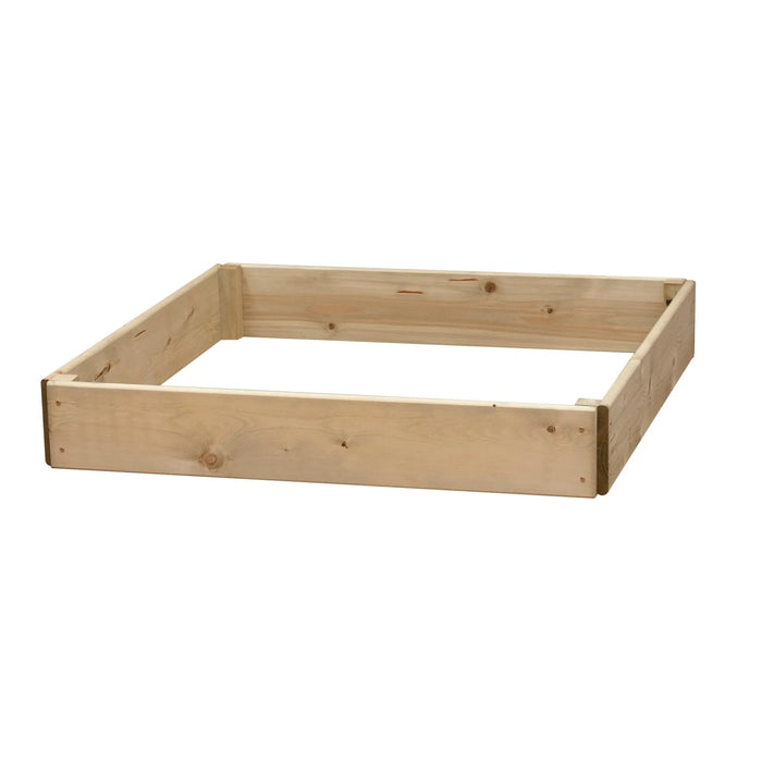 Square Raised Bed 15 cm High, 90 x 90cm - Chestnut Mill