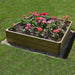 Square Raised Bed 30 cm High, 120 x 120cm - Chestnut Mill