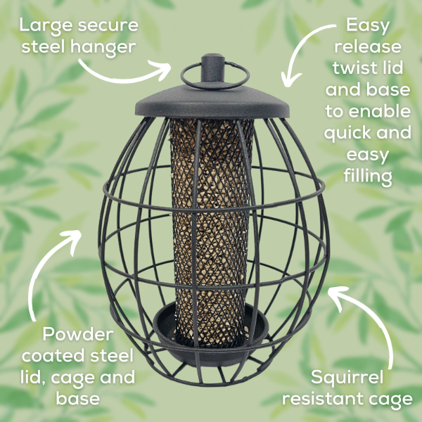 Twist & Release Squirrel Resistant Sunflower Hearts Feeder