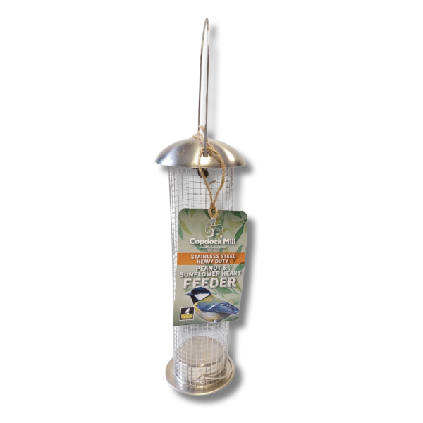 Stainless Steel Heavy Duty Peanut & Sunflower Heart Feeder