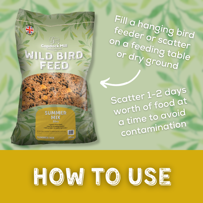 Copdock Mill Wild Bird Mix Summer No Whole Peanuts - 20kg - product image 2
