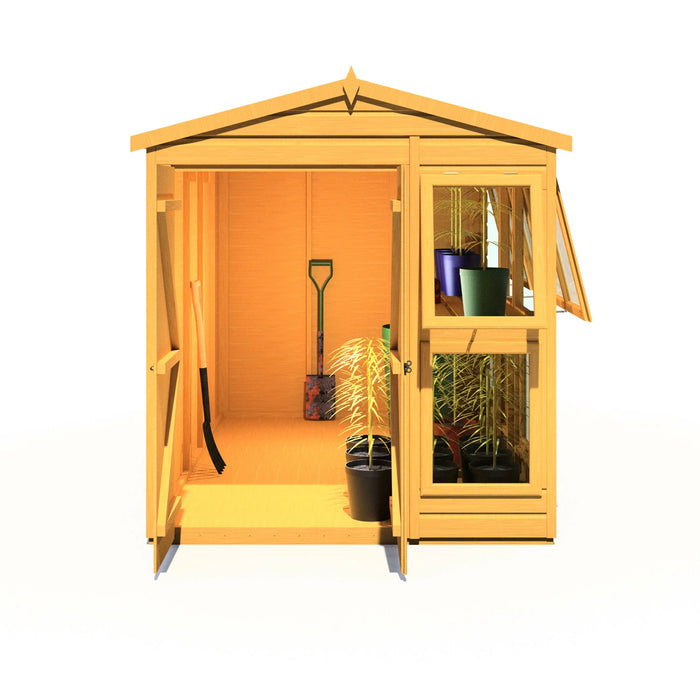 Sun Hut Potting Shed - 6'x10' - Chestnut Mill