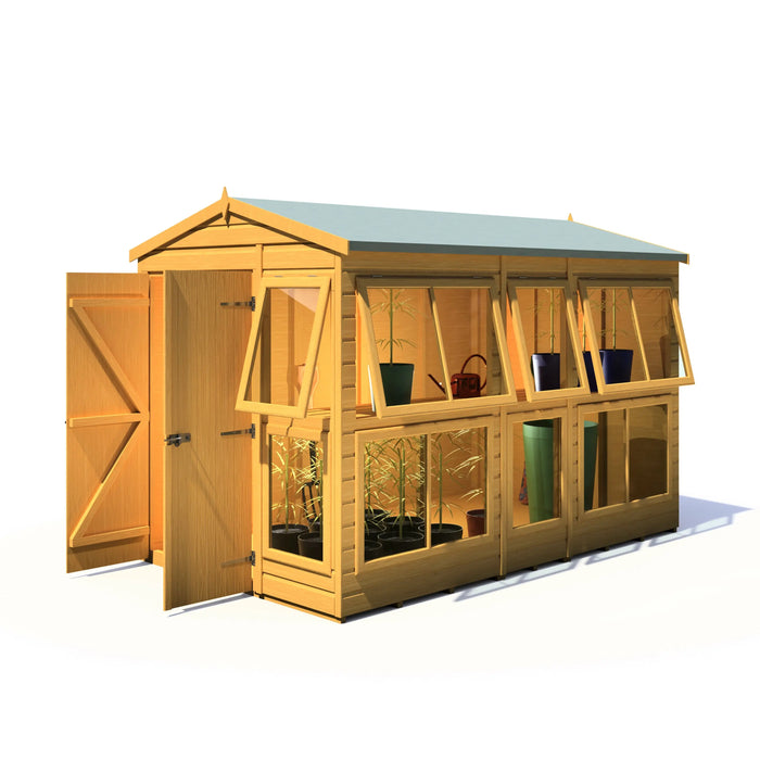 Sun Hut Potting Shed - 6'x10' - Chestnut Mill