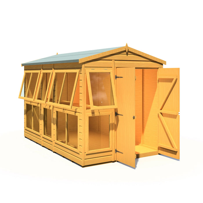 Sun Hut Potting Shed - 6'x10' - Chestnut Mill
