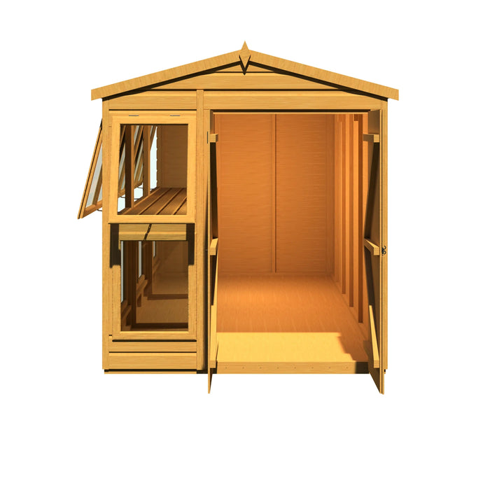 Sun Hut Potting Shed - 6'x12' - Chestnut Mill
